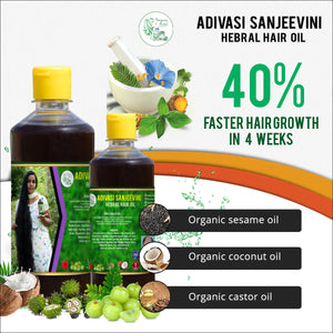 Adivasi Herbal Hair Oil 125ML (Pack of 2)