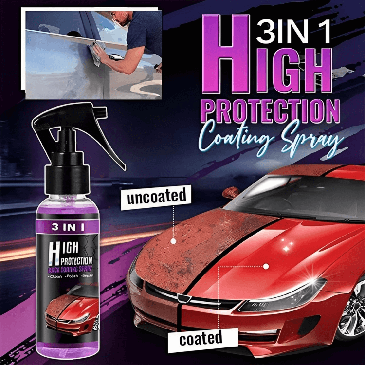 3 in 1 High Protection Ceramic Coating Spray (Buy 1 Get 1 Free😍)<br><font size="5">🔥 Limited Time Offer🔥</font></br>