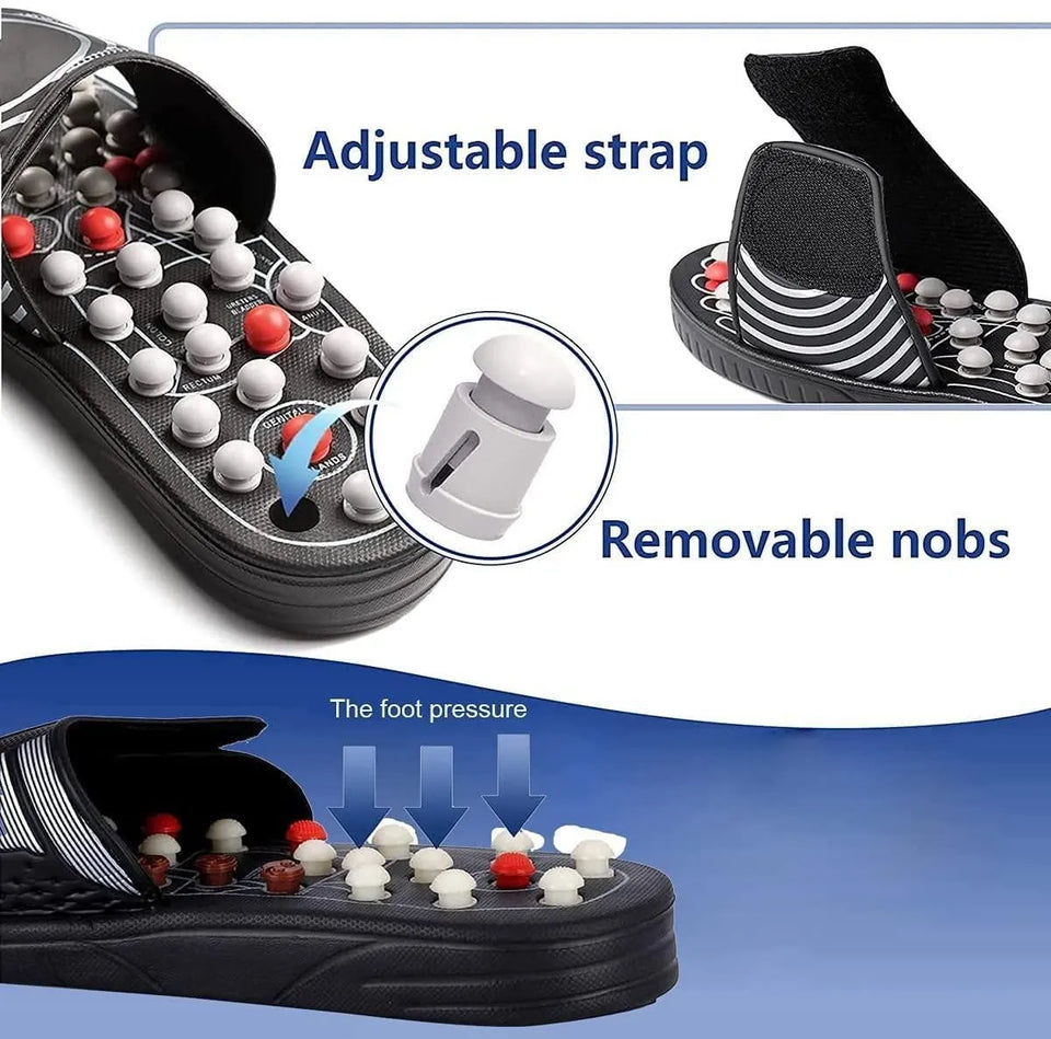 Delphi Space™ Magnetic Acupressure Yoga Therapy Paduka (Slippers)⭐⭐⭐⭐⭐4.8/5 Customer Rating