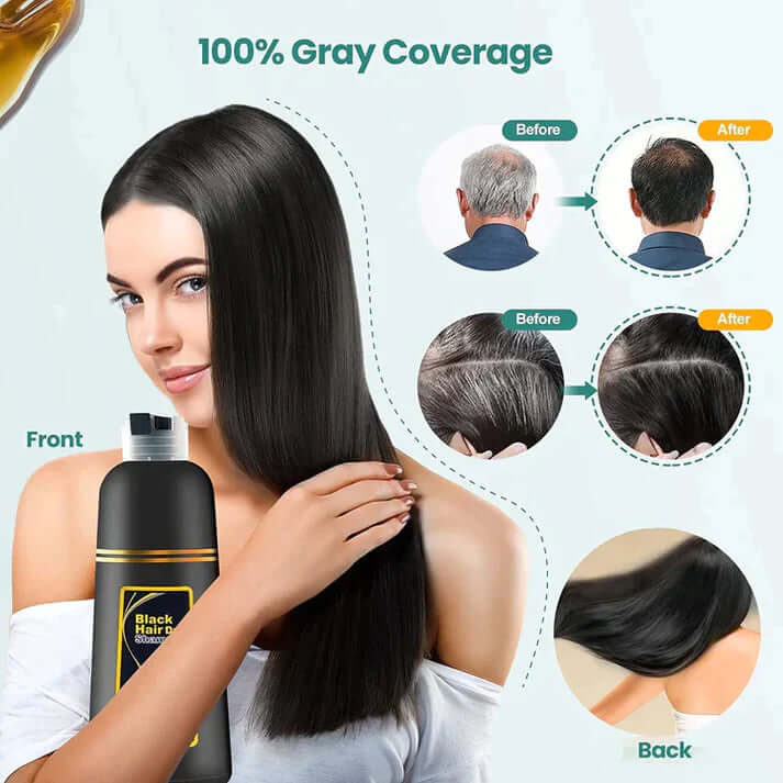 3 in 1 Grey Hair Dye Coverage Shampoo 🔥 Buy 1 Get 1 Free 🔥