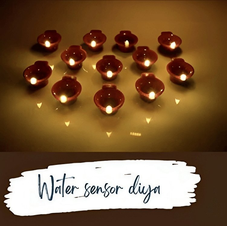 Water Sensor Diyas with, Ambient Lights✨