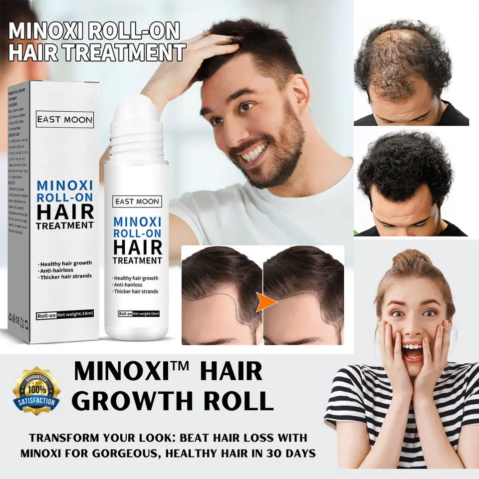 Minoxi™ Roll-On Hair Treatment Hair Growth Serum For Women & Men 🔥BUY 1 GET 1 FREE 🔥