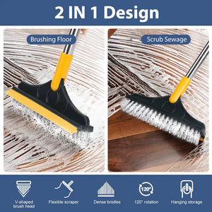 Delphi Space™ Long-Handled 2-in-1 Scrub Brush with Soft Scraper 😍