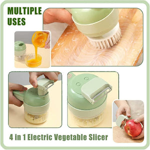 Delphi's Space ™ 4 in 1 Portable Electric Vegetable Cutter Set