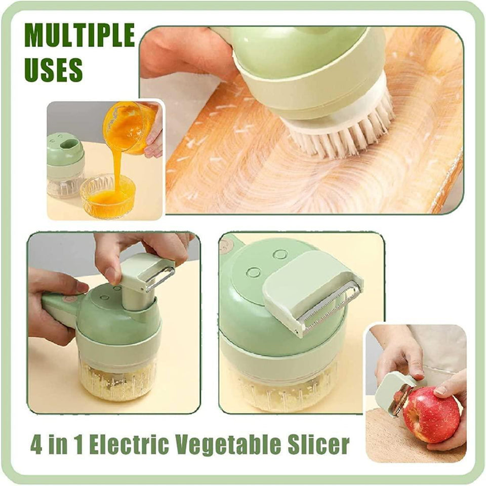 Delphi's Space ™ 4 in 1 Portable Electric Vegetable Cutter Set