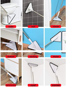 Delphi Space­™ Triangle Mop-Multi-Functional Rotatable Triangle Mop with Long Handle