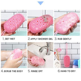 Delphi's Space™ Bath Brush-Silicone Foaming Bath Brush Scrubbing Brushes