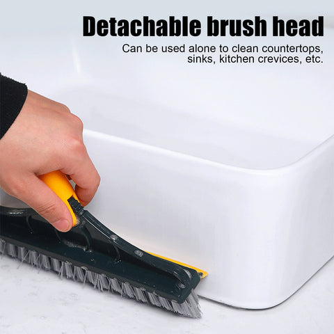 Delphi Space™ Long-Handled 2-in-1 Scrub Brush with Soft Scraper 😍